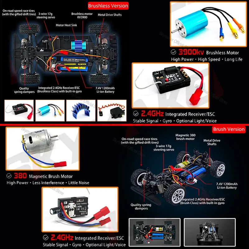 Color: Blue - RC Racing Car 1/16 UD1604 UD1603 Ud1607 UD1608 RC Car High Speed 2.4G Brushless 4WD Drift Remote Control Drift Car Toys For Boys