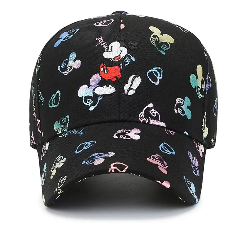 Color: Green, Size: Adjustable - Hot Sale Women Cartoon Cap Mickey Mouse Baseball Cap Female Streetwear Dad Hat