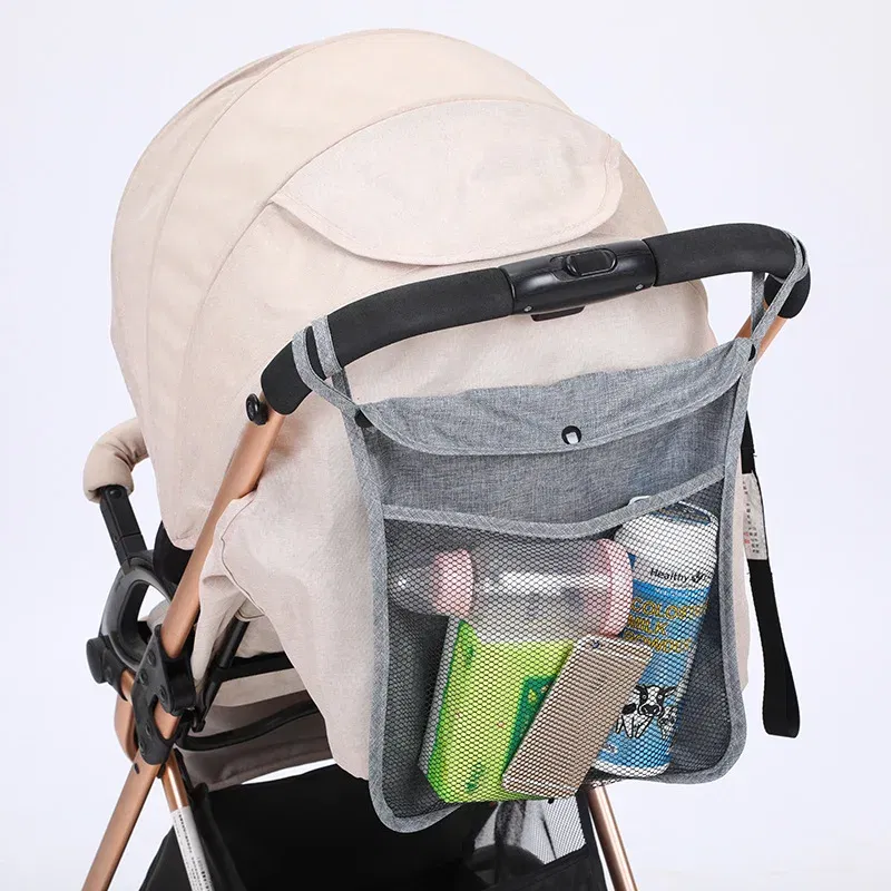 Color: black, Ships From: CHINA - Pet Stroller Organizer Bag Infant Pram Cart Mesh Hanging Storage Bag Baby Trolley Bag Stroller Seat Pocket Carriage Bag Stroller