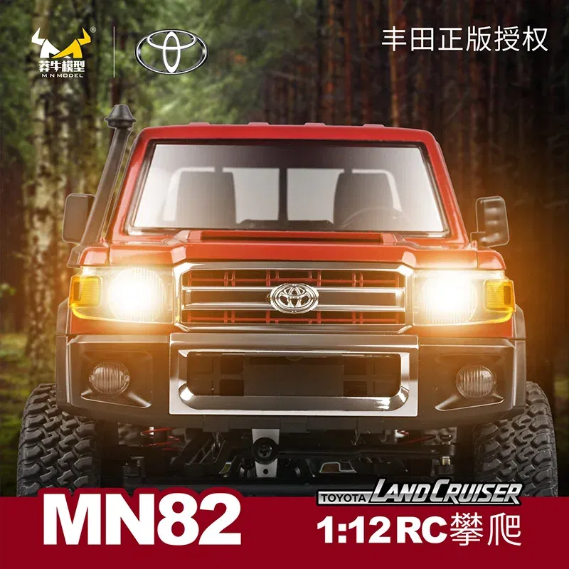 Color: black - MN82 1:12 Full Scale MN Model RTR Version RC Car 2.4G 4WD 280 Motor Proportional Off-Road RC Remote Control Car For Boys Gifts