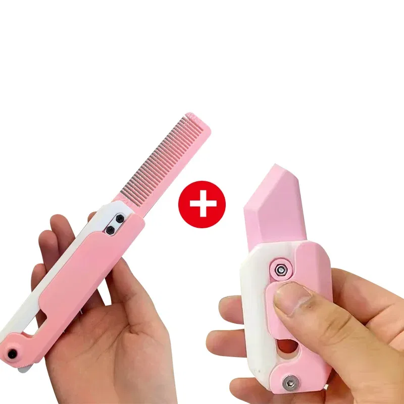 Color: Gold, Ships From: CHINA - Gravity Folding Claw Knife Radish Knife 3d Printing Gravity Knife Small Radish Knife Push Card Decompression Fidget  Mini Toy
