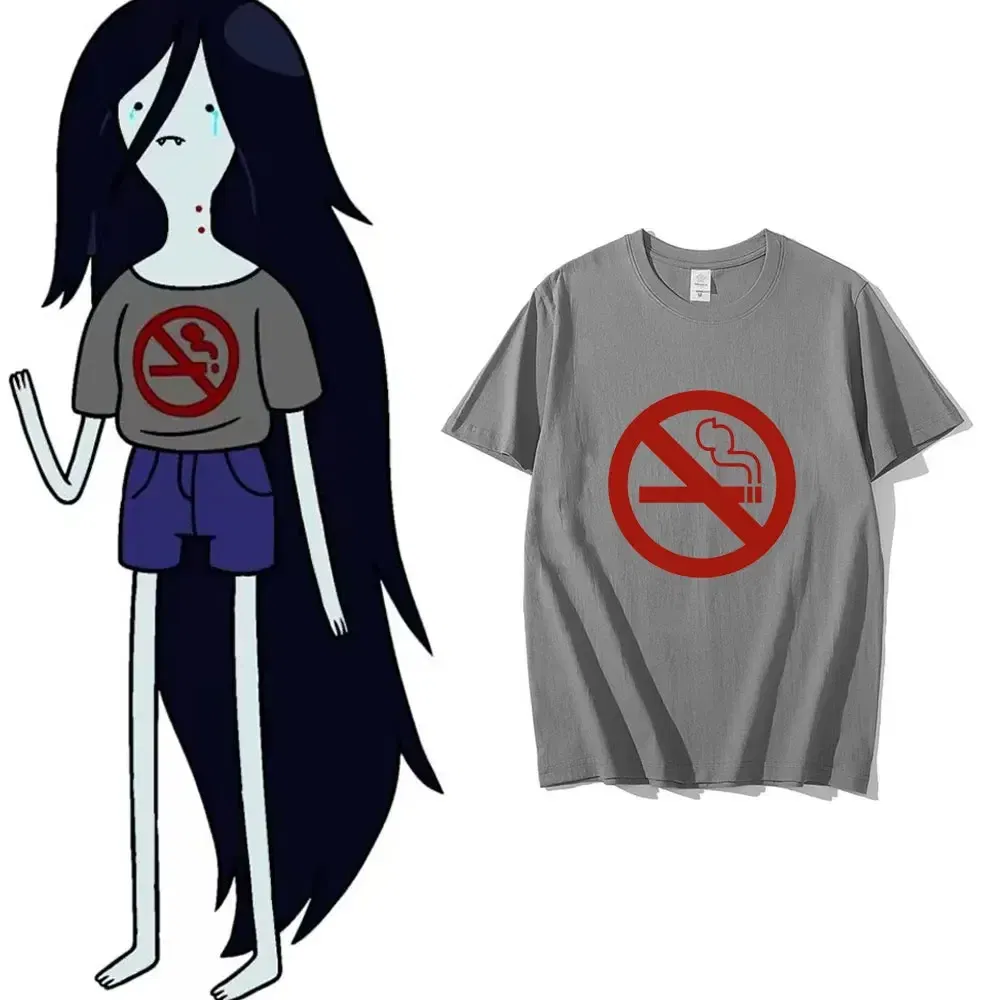 Color: Blue, Size: XL - Marceline Vampire Queen Live At Candy Tavern Short Sleeve Funny Design Adventure Time Anime T-shirt Aesthetic Men Tumblr T Shirt