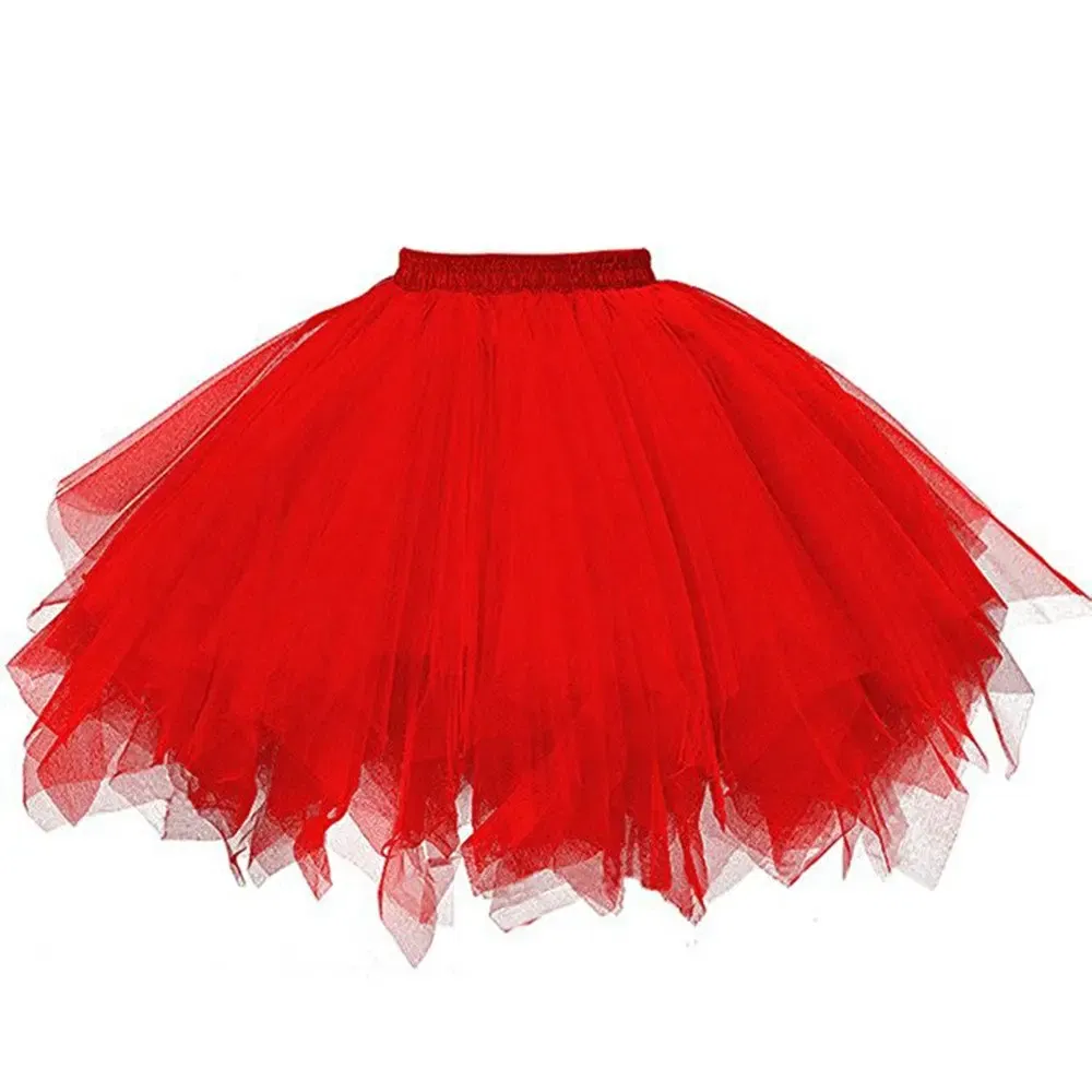 Color: green, Size: S - Fashion New Women's Tutu Skirt Rockabilly Petticoat for Carnival Costumes Tutu Underskirt Adul tDance Skirt Ballet Skirt Cosplay
