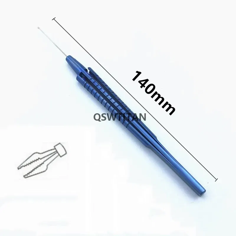 Color: Brushed Slate - Retinal Capsulorhexis forceps Intraocular Ophthalmic micro Surgical Instruments