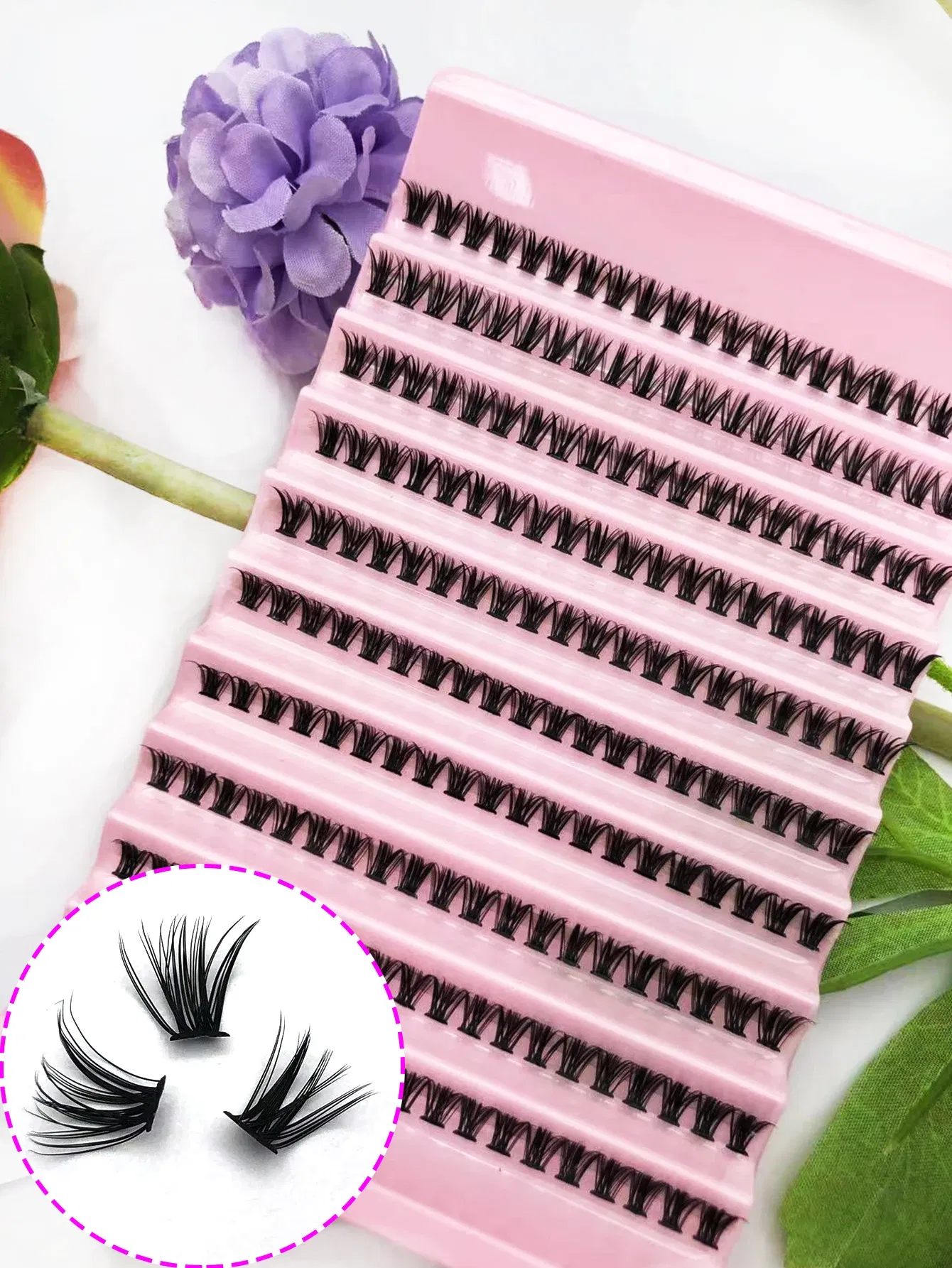 Thickness: 0.07mm, Curl: D, Color: Brushed Slate - DIY Large Capacity Hair, Natural and Thick Style, 30P/40P Can Be Matched at Will