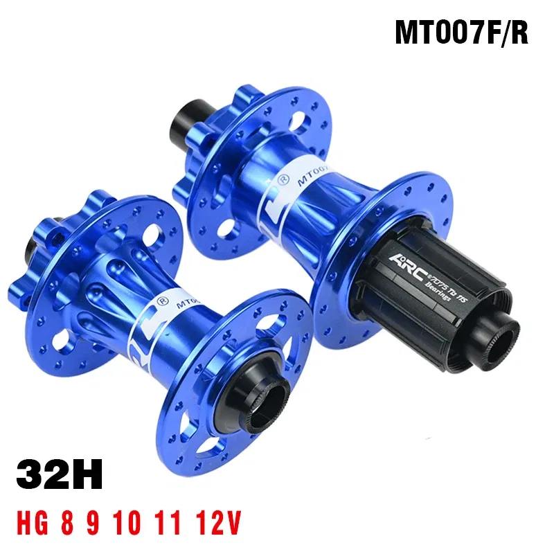 Color: Red - ARC 32H Hub Mountain Bike Wheel Hub, Aluminum Alloy Front 9x100, 15x100, Rear 10x135, 12x142 Wheel Rim Hub, 4 Pawls, HG K7 12V