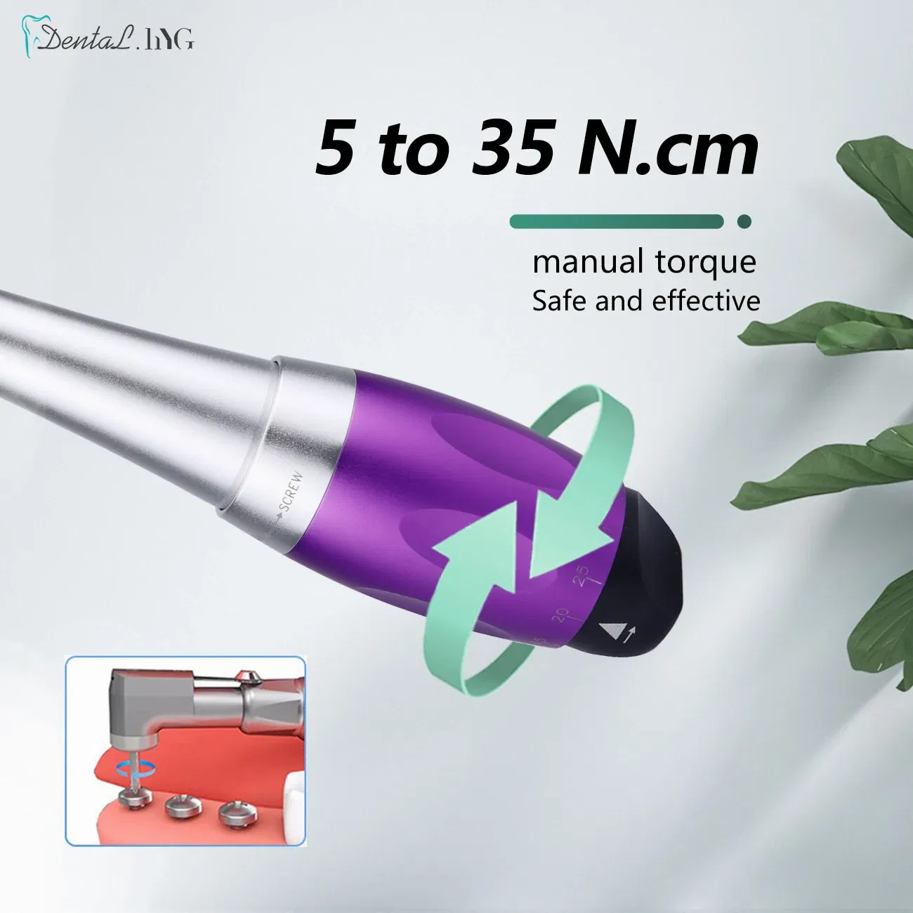 Color: GRAY - Dental Universal Implant Torque Wrench With 16pcs Drivers Dentistry Ratchet Latch Head Handpiece 5 To 35 N.cm Dentist Equipment