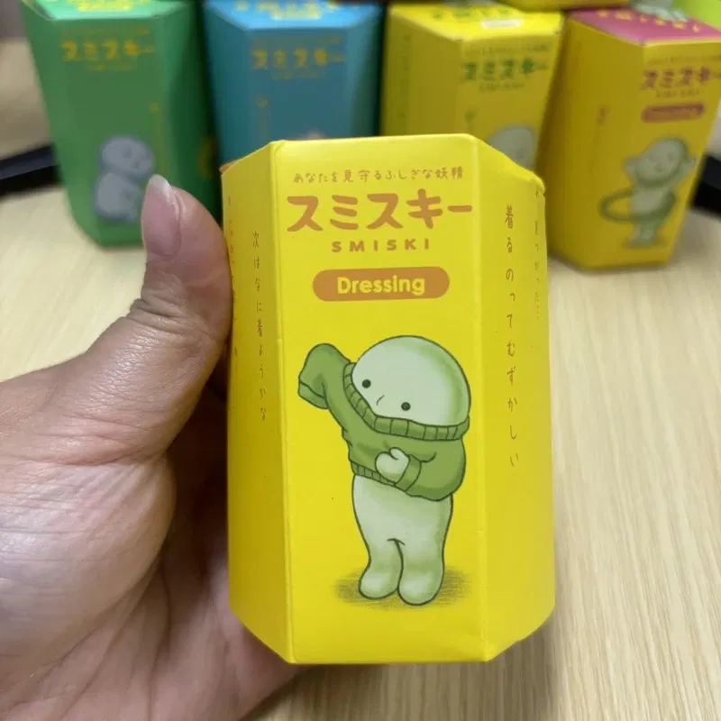 SMISKI Multiple Series Noctilucent Green Doll Blind Mystery Box Action Figures Decoration Desktop Model Toy For Surprise Gift