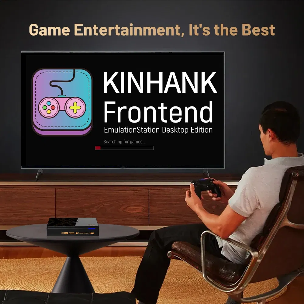 New! Kinhank Super Console X5 PRO Retro Video Game Consoles Plug and Play 4T with 16000 Games for PS2/WII/SS/DC/N64 Android 12