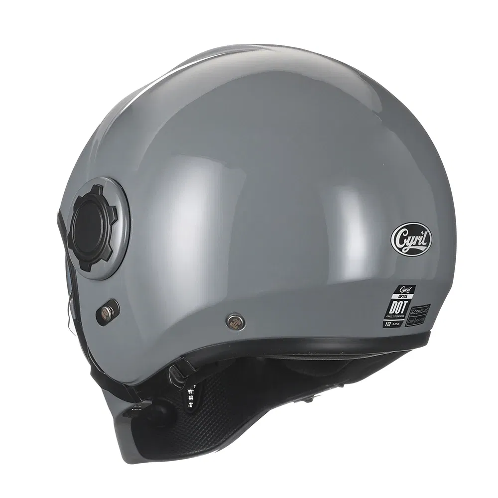 Color: Blue, Size: XXL - Modular Motorcycle Helmet Full Face Open Face Retro Helmets DOT ECE APPROVED CYRIL OP12A Capacete De Moto Masculino