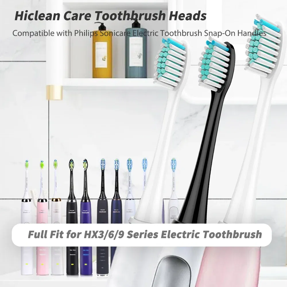 Color: Brown - Electric toothbrush head, replaceable sonic electric toothbrush head, suitable for Philips Sonicare's electric replaceable brush