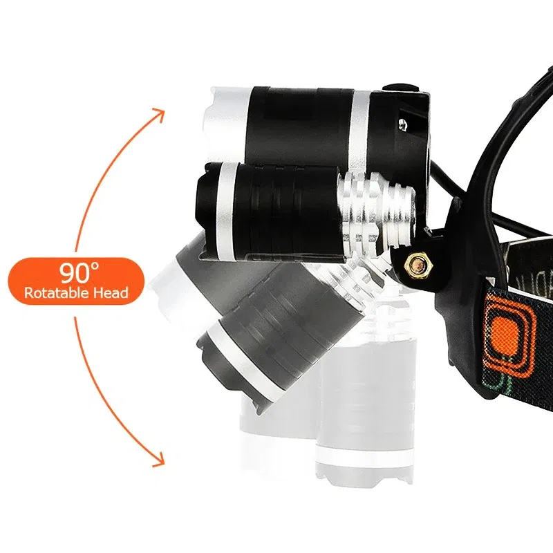 Emitting Color: Blue, Ships From: CHINA - ZK20 LED Headlamp 8000 Lumen Torch Flashlight Headlight Waterproof Head Light Camping Hiking Fishing Mining Light Lamp Torch