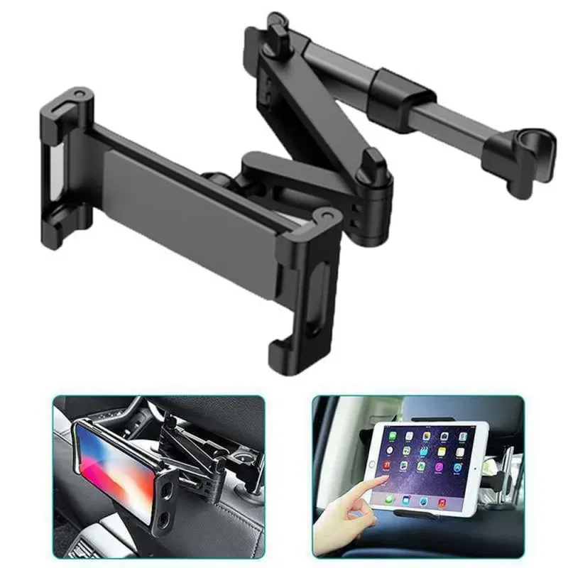 Color: Orange - Car Holder For 4.7-13 in Tablet & Phone Holder Back Seat Headrest Mounting Holder Accessories iPad Pro 12.9''