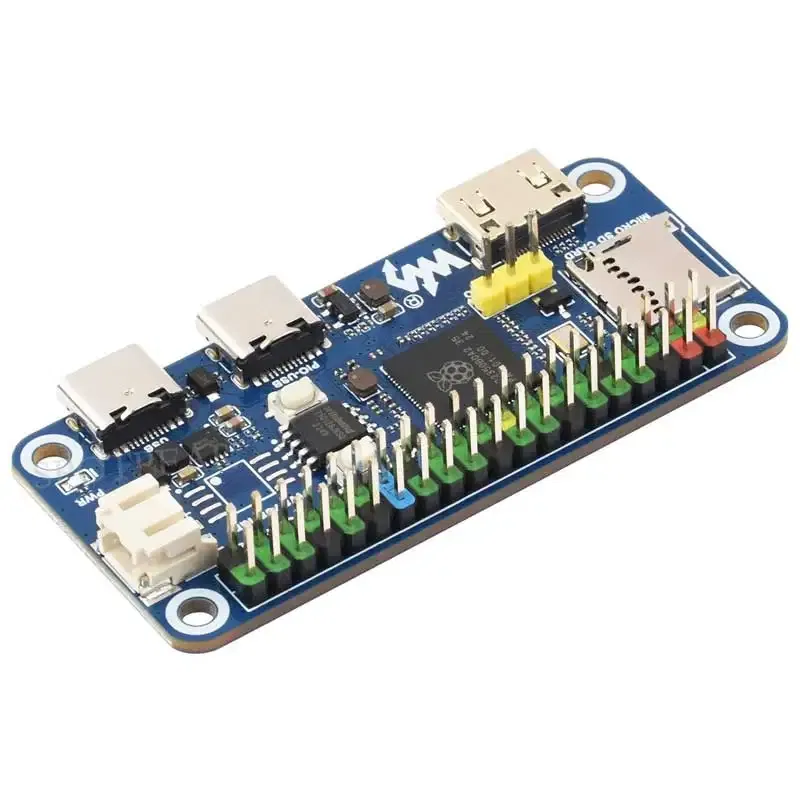 Color: WHITE - Waveshare RP2350-PiZero RP2040-PiZero Raspberry Pi Pico 2 RP2350B RP2350-PiZero Development Board PSRAM DVI For HDMI