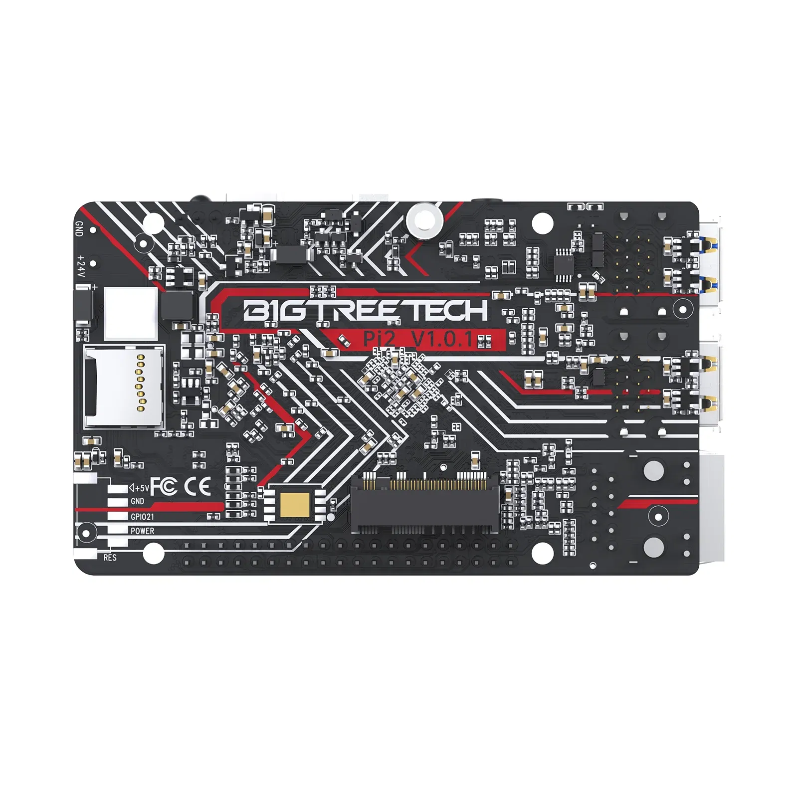 Color: Brown - BIGTREETECH BTT Pi 2 CB2 Control Board RK3566 2GB LPDDR4 32GB eMMC CSI DSI Interface For Klipper VS Raspberry PI Octopus Pro