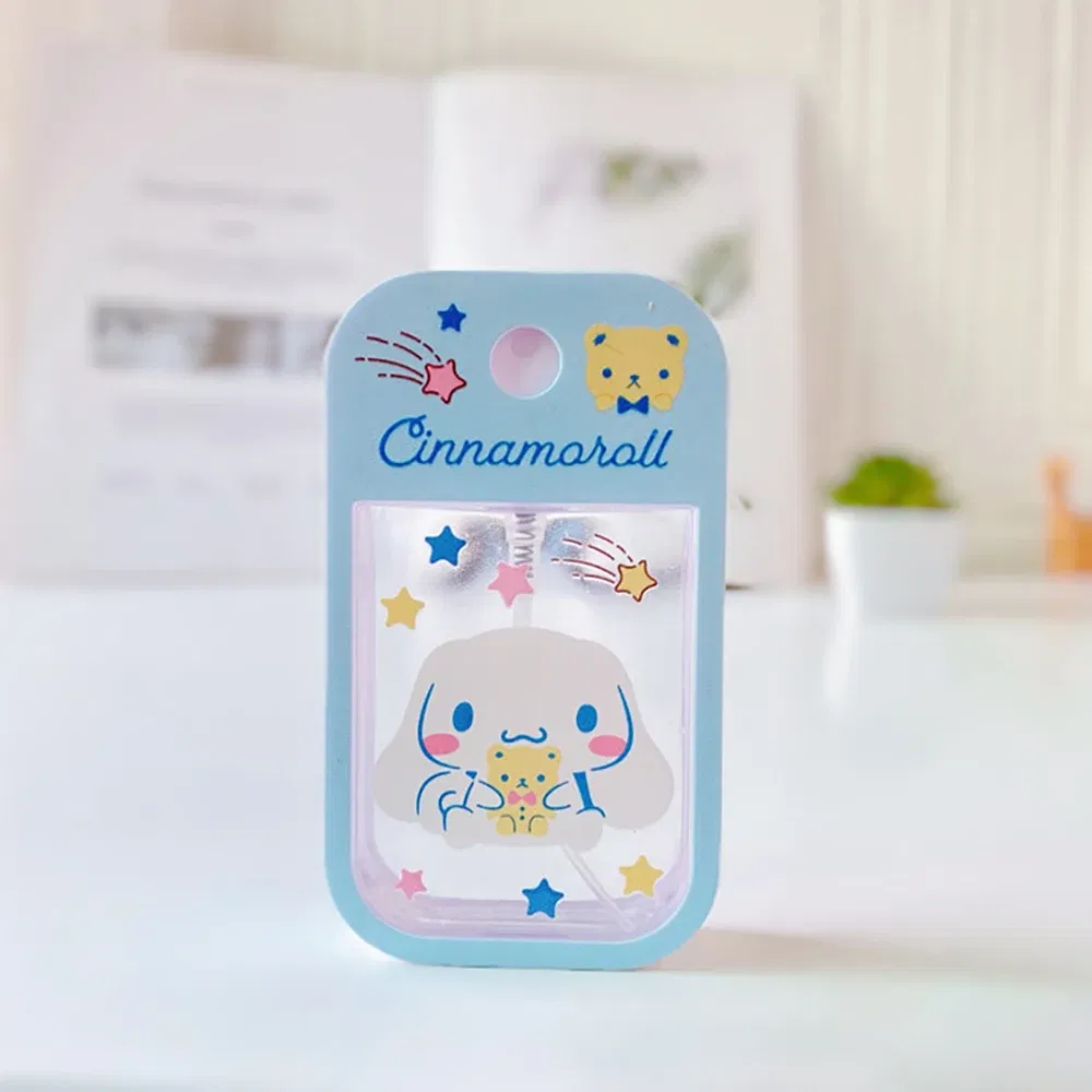 Color: Green - Sanrio Travel Perfume Bottle Refillable Melody Alcohol  Bottle Kawaii Kuromi Cinnamoroll  Gifts Boys Kids Girls Childrens