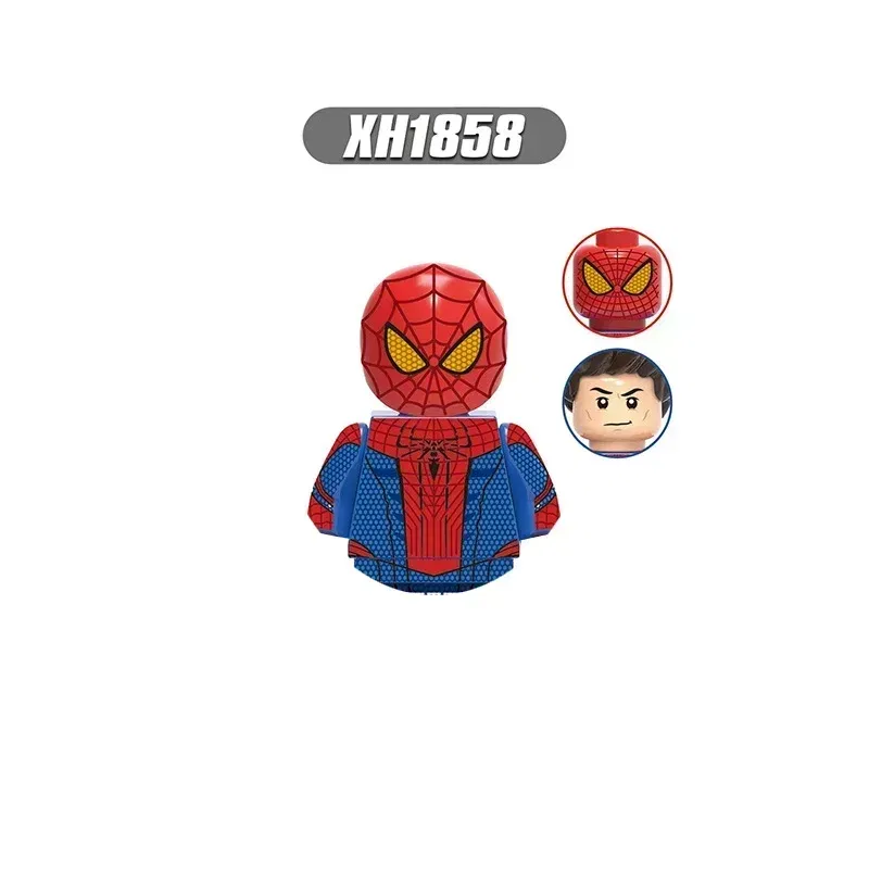 Color: RED - Hot toys New Marvel superhero Building blocks Doctor Strange Spider-Man Brick toy action figures Children's toy party gifts
