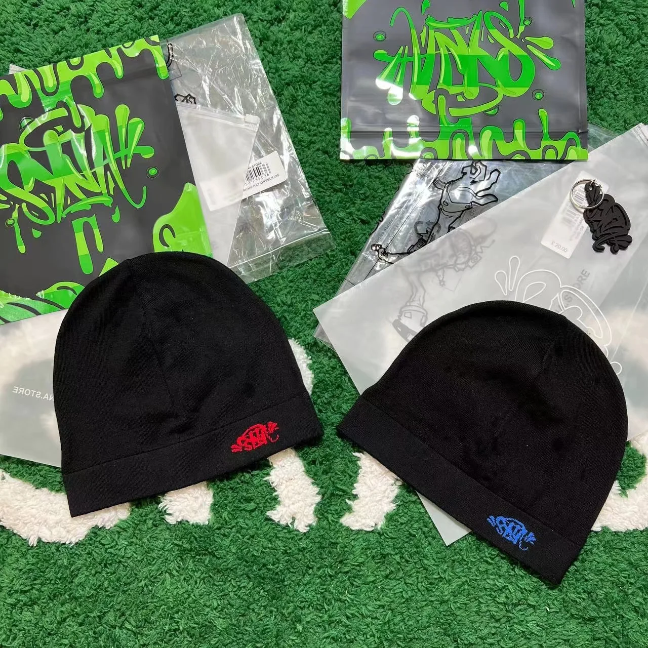 Color: Red - Syna Running Cap Syna World Skull Hat2023 New Knitting Syna Beanie Hat MenWomen Paragraph Quality Cap Y2kWarm Beanies