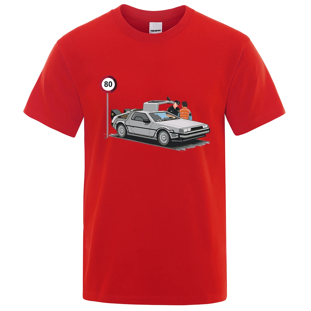 Color: army green, Size: XXL - I Was Caught Speeding Funny Printed T-Shirts Men Fashion Casual Short Sleeves Loose Oversized T Shirt Breathable Cotton Tees