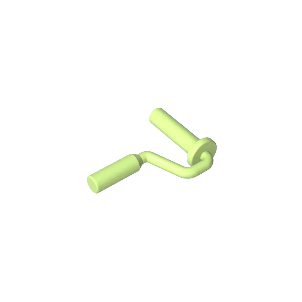 Color: green - Gobricks GDS-90263 Equipment Paint Roller Brush Handle Edge On Handle compatible with lego 12885 Assembles Building Blocks