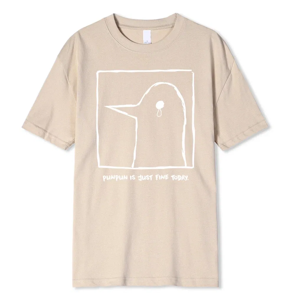 Color: black, Size: M - Oyasumi PunPun Modal Print T-Shirts Funny Anime Streetwear Camisetas Men Women Short-sleev Fashion Harajuku Cartoon Tee Shirt