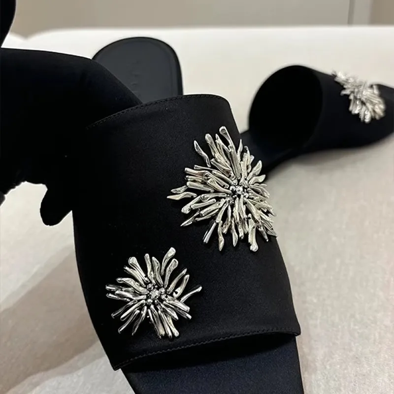Color: black, Shoe Size: 38 - Women's Summer Shoes Natural Sude Sandals Ladies Genuine Leather Green Black Sandals Fashion Women's Shoes Outer Wear Slippers