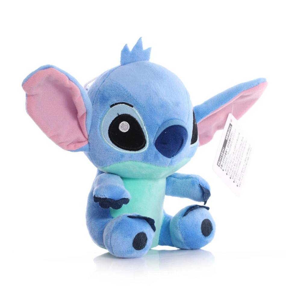 Color: Clear - 12cm 20cm 25cm Stitch Stuffed Plush Models Cartoon Stuffed Plush Dolls Anime Plush Baby Toys Kawaii Kids Birthday Gift