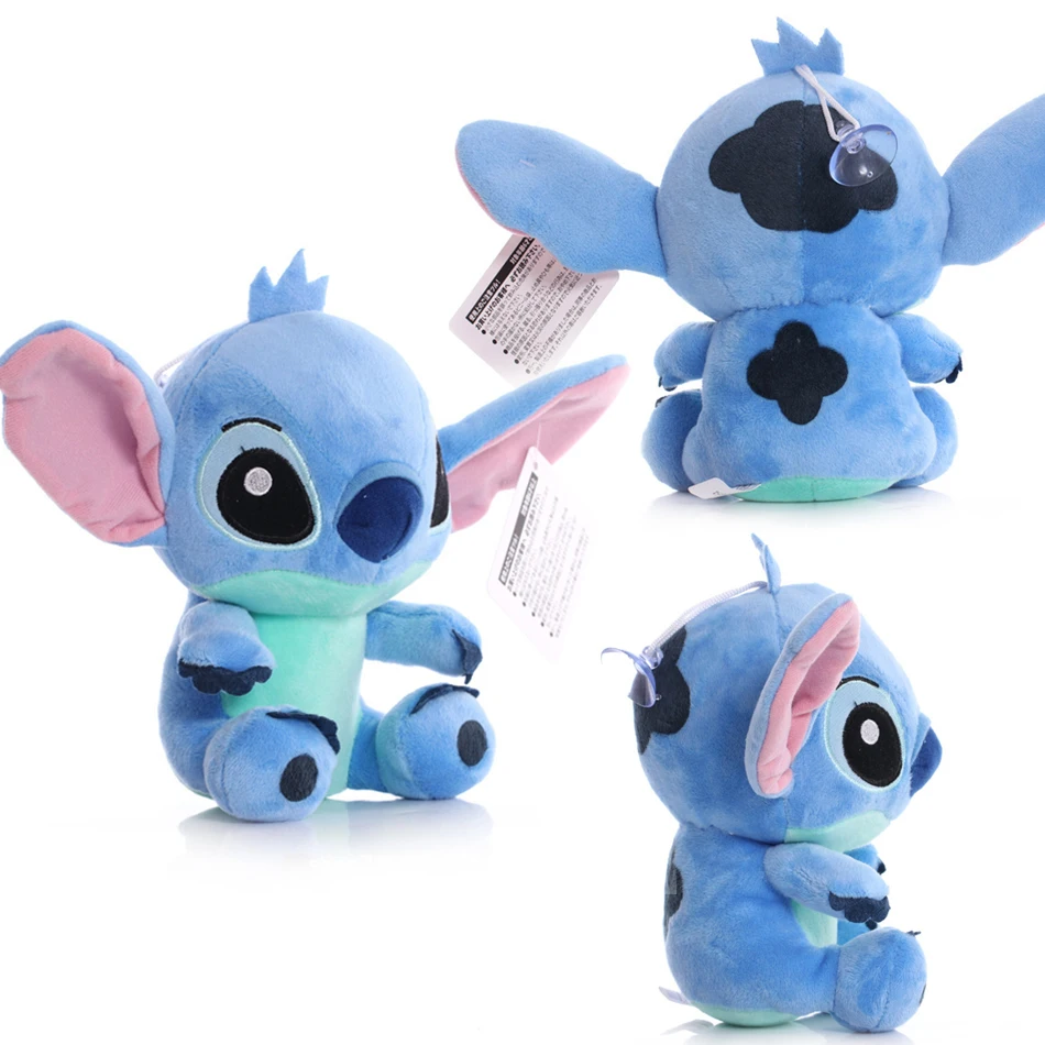 Color: Clear - 12cm 20cm 25cm Stitch Stuffed Plush Models Cartoon Stuffed Plush Dolls Anime Plush Baby Toys Kawaii Kids Birthday Gift
