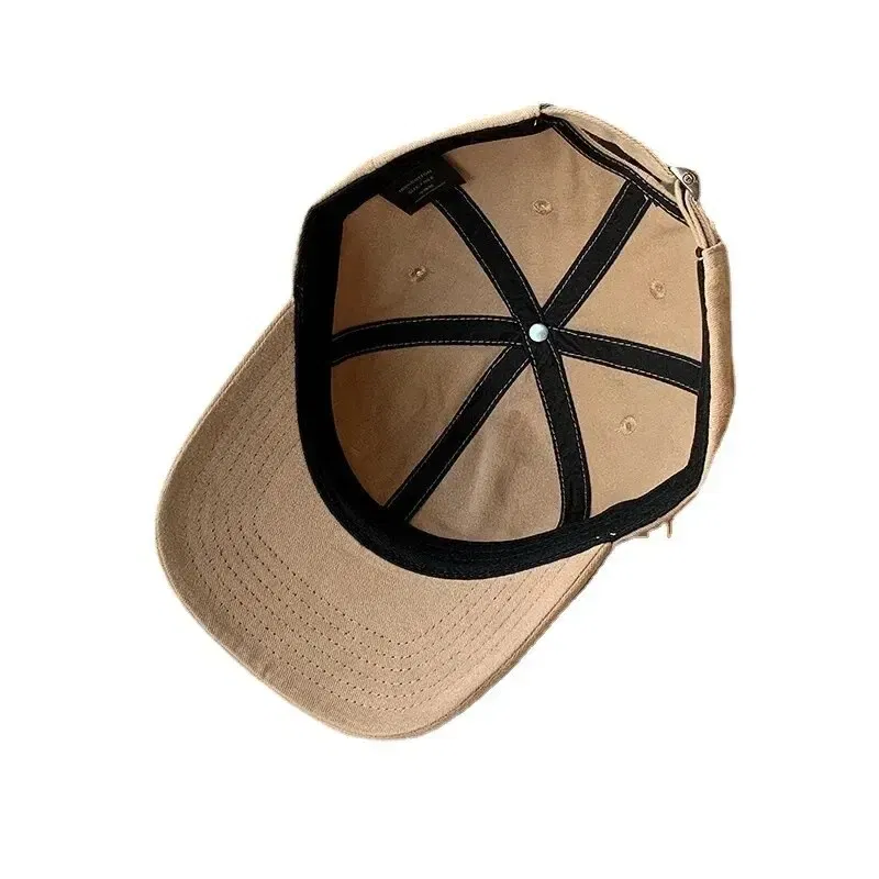 Size: Adjustable, Age Range: >8Y, Color: Black - Hat Female Spring/Summer American Embroidered Wide Brimmed Baseball Hat Female Sunshade Soft Top Polar Bear Duck Tongue Hat Male