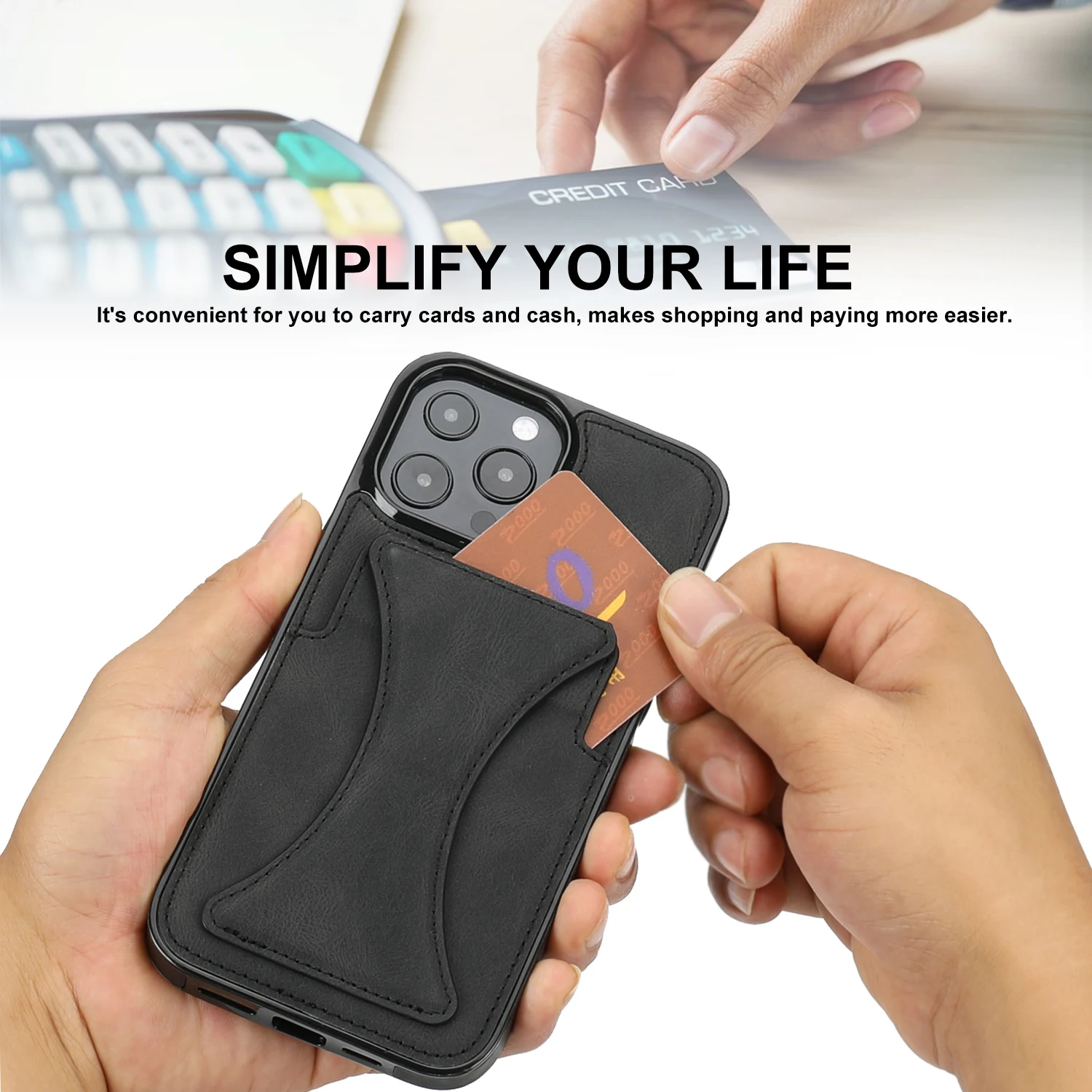 Color: Pink, Material: Cotton Fabric - For iPhone 16 Pro Max Plus Case 2024 With Magnetic Leather Kickstand Card Slot Wallet Back Cover Protection Shockproof Coque