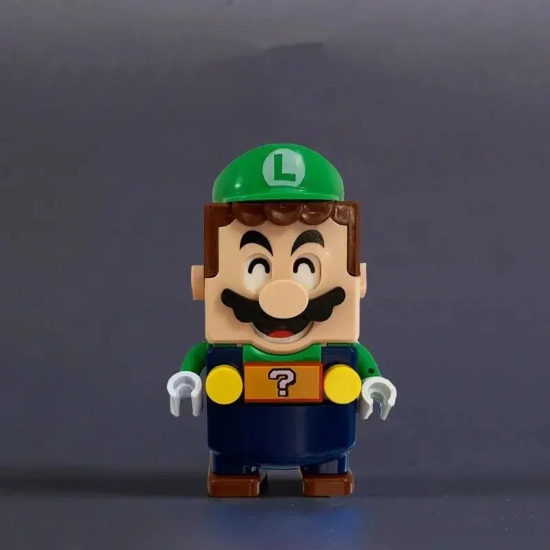 Color: Wood - New Super Mario Bros Blocks Luigi Mini Buliding Blocks Action Toy Figures Assembly Toys Dolls Children Birthday Gifts
