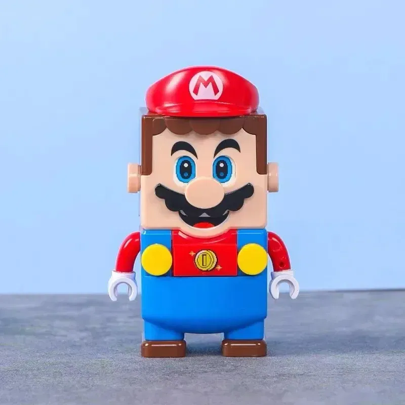 Color: Wood - New Super Mario Bros Blocks Luigi Mini Buliding Blocks Action Toy Figures Assembly Toys Dolls Children Birthday Gifts