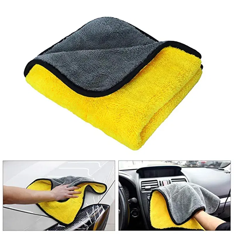 Color: Blue - Car Wash Microfiber Towel Car Cleaning Drying Cloth Car Care Cloth Detailing Microfiber Towel Car Microfiber Cloth 30x30CM