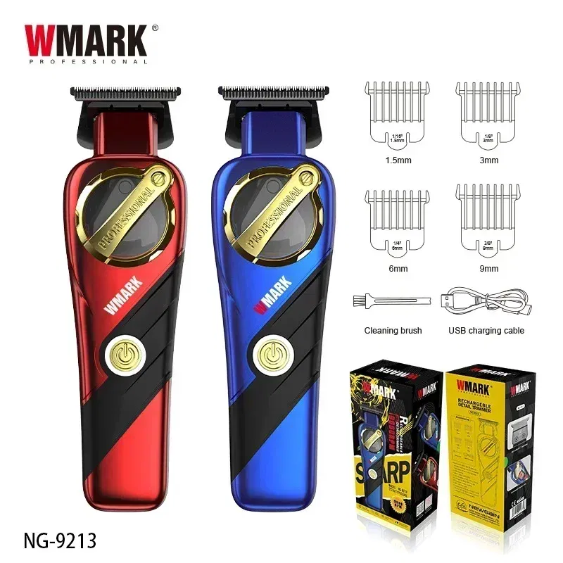 Color: black - WMARK 9213Hair Clipper for men,Hair Trimmer,Magnetic levitation motor,high speed 9000rpm,Beard Trimmer,DLC Blade