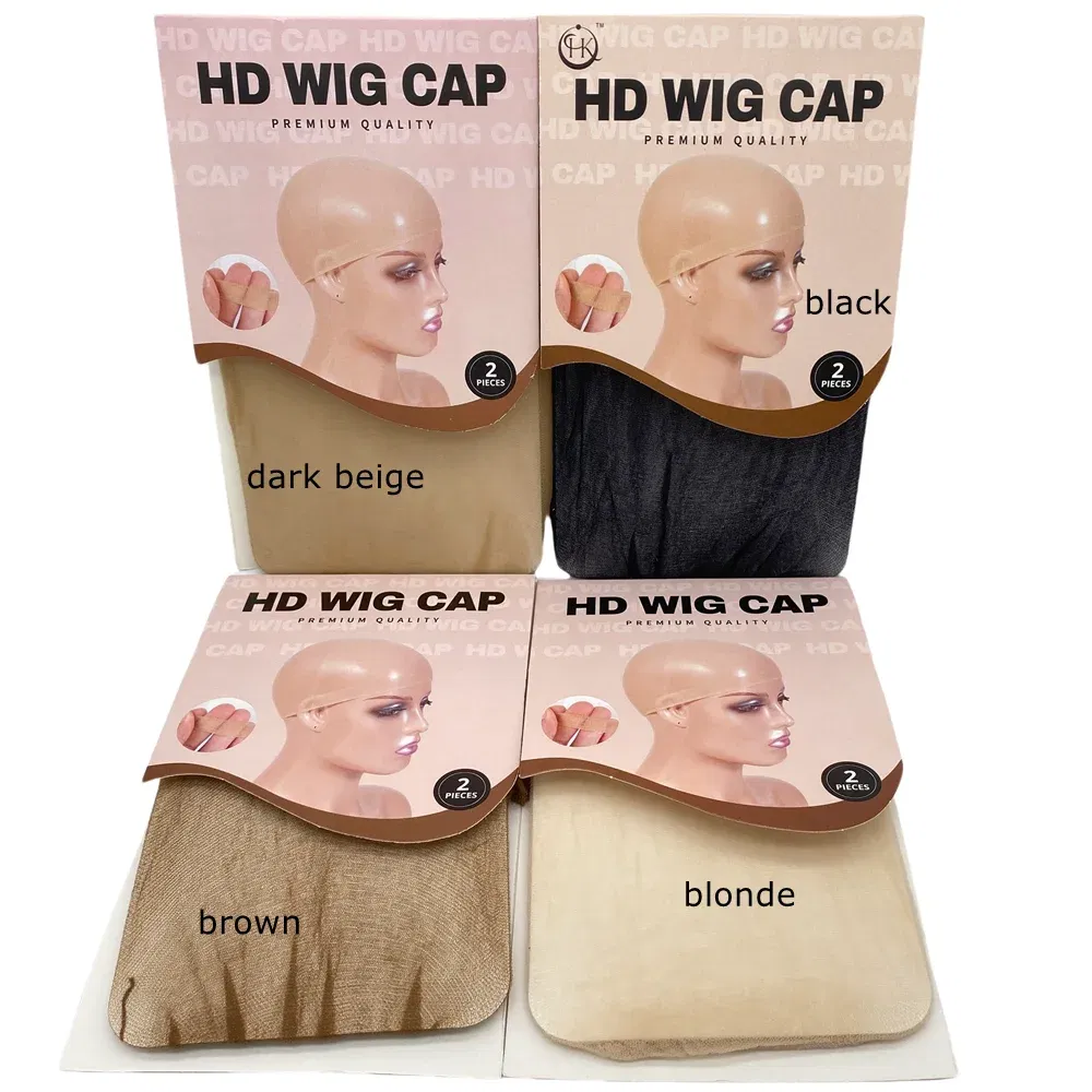 Color: Gold - HD Thin Wig Cap 24 pieces - Transparent and Invisible - Sheer Wig Cap for HD Wigs - Wig Accessories