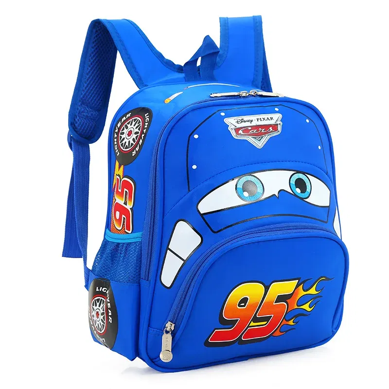 Color: Blue - Disney  car children's bag kindergarten  boy safety backpack primary school students 3-6 years old