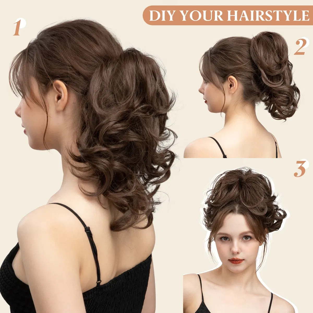 Color: #35 - SARLA Premium Synthetic Diy Claw Clip In Ponytail Extensions Hairpiece Hair Bun Fake Blonde Natural Hair False Pigtail P026