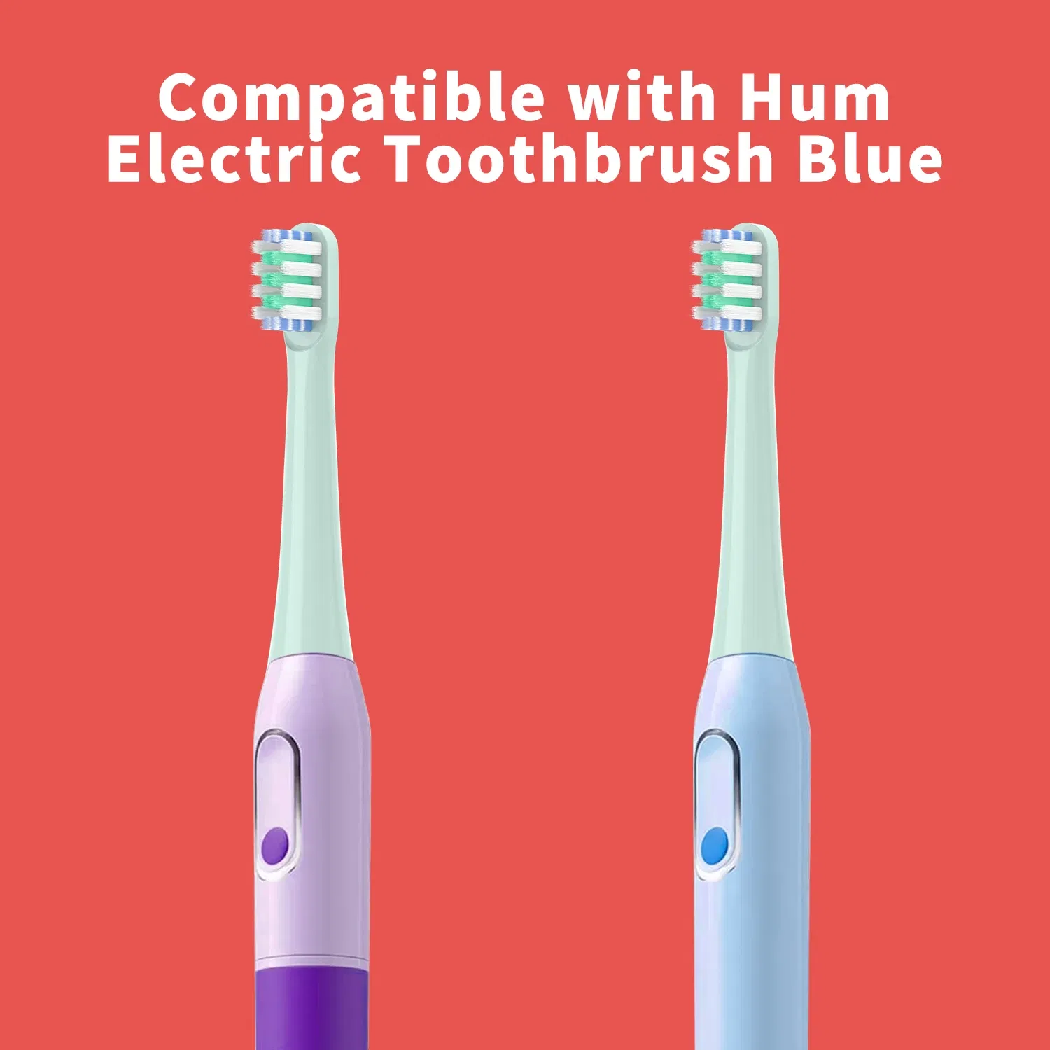 Color: PURPLE - Replacement Toothbrush Heads Compatible with Colgate Hum Connected Smart Battery Toothbrush Refill Head,12 Pack