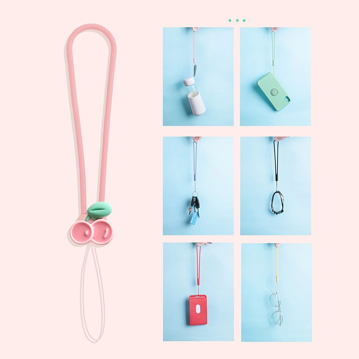 Color: WHITE, Material: Silicon, Ships From: CHINA - Mobile Phone Rope Earphones Silicone Wrist Strap Ccd Camera Usb Key Chain Strawberry Fruit Decoration
