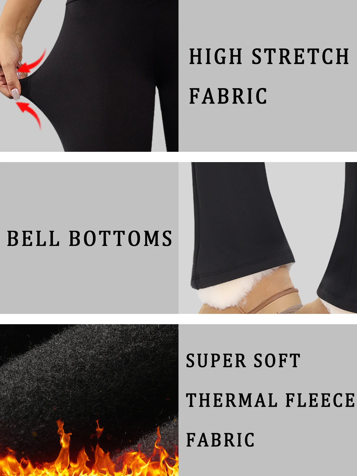 Color: Pink, Size: S - Women's Super Soft High Waisted Fleece Flare Leggings Tummy Control Soft Bootleg Bootcut Pants
