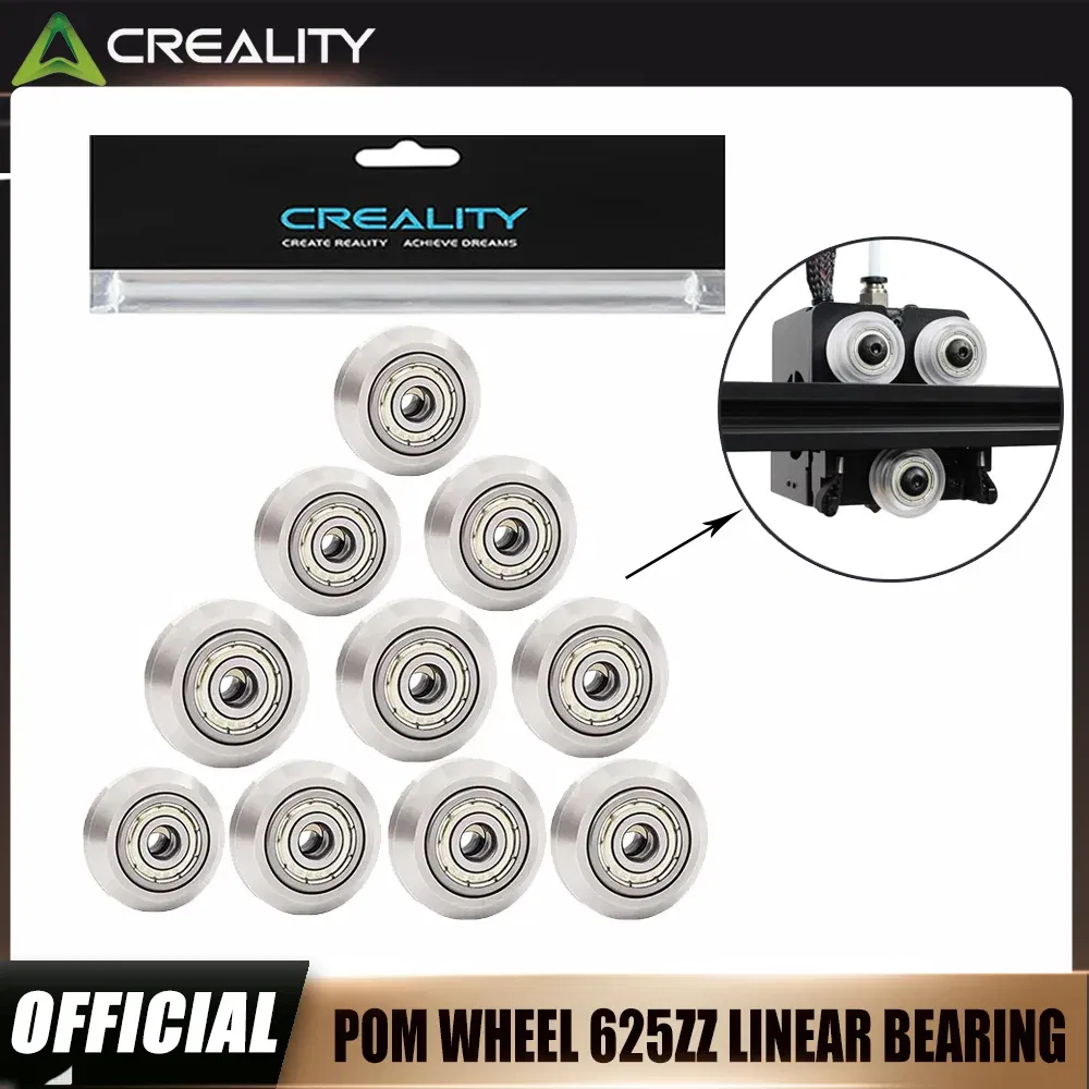 Color: WHITE - 10/20Pcs Creality POM Wheel Plastic Pulley Linear Bearing Gear for Ender-3/V2/Ender-3 S1/CR-10 Series 3D Printer accessory ?»?