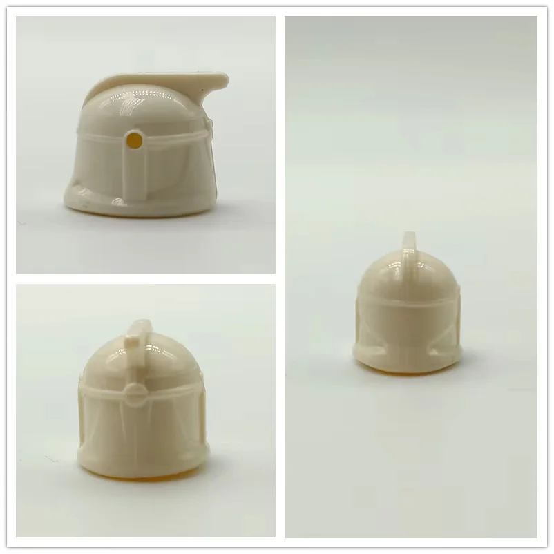 Color: GRAY - 1Pcs Star Wars Clone Trooper Helmet Building Block Mini Action Figure Toys