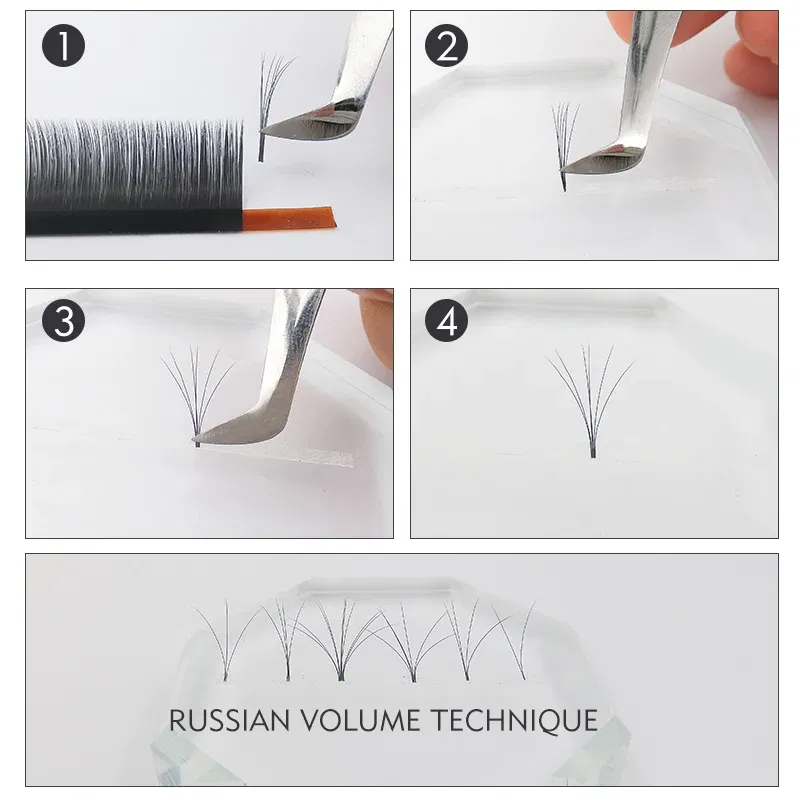Curl: D, Thickness: 0.10mm, Length: 12mm - Genie 20pcs/lot All Sizes Mink individual lash Extensions hybrid set volume eyelash extensions mega volume individual eyelashes