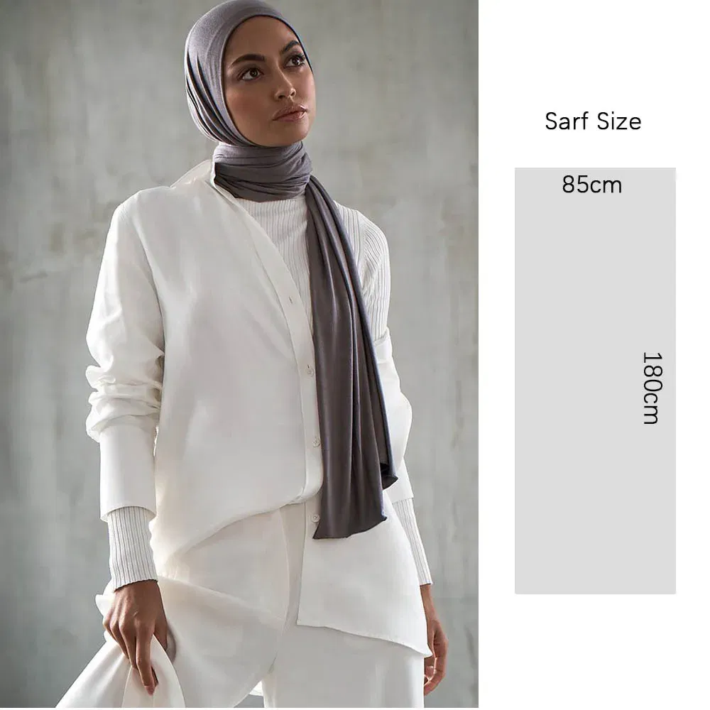Color: dusty wine - 180X85cm  Muslim Women Jersey Hijab Scarf Cotton Stretchy Premium Jersey HIjabs Soft Material Big Large Size Jersey Scarves