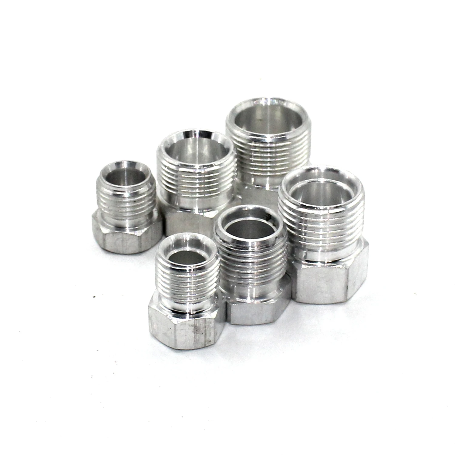 Color Name: green - Automotive Air Conditioning Hose Connector Pipe Joint R134a/R12 Outer Tooth Welding Aluminum Pipe Head Conversion Fittings