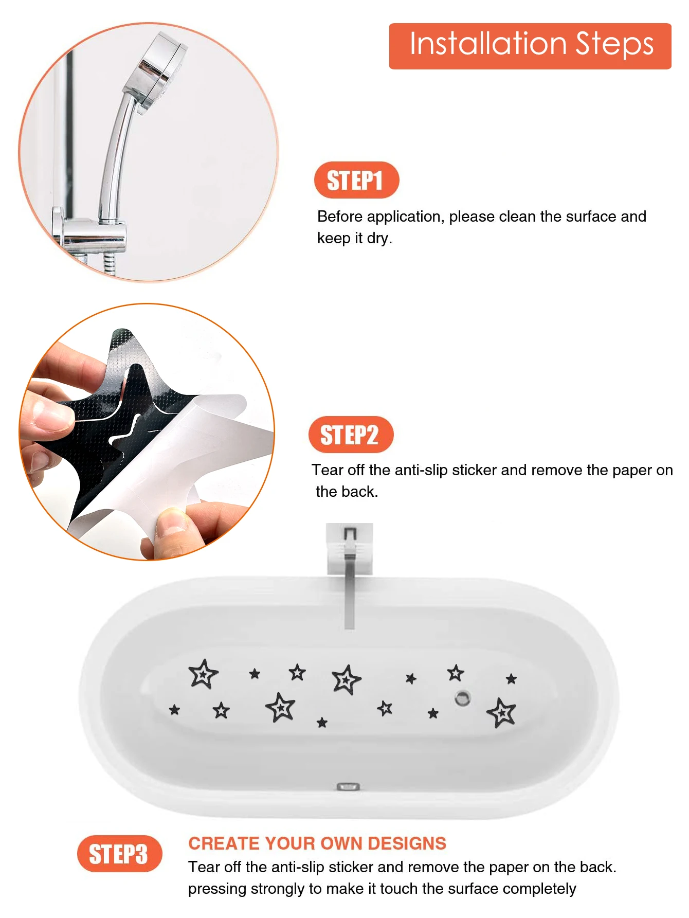 Color: DARK GRAY, Ships From: CHINA, Specification: 1700MMx2400MM - 30PCS PEVA Shower Room Staircase Floor Shoe Sole Anti-slip Tape, Safety Full Stop Slide Pad Bathroom Bathtub Anti-skid Stickers