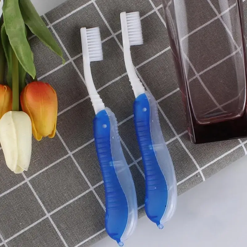 Color: WHITE, Ships From: CHINA - Hygiene Oral Portable Disposable Foldable Travel Camping Toothbrush Hiking Tooth Brush Tooth Cleaning Tools Folding Toothbrush