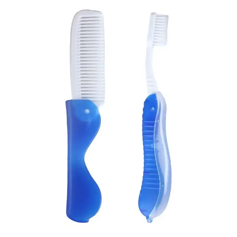 Color: WHITE, Ships From: CHINA - Hygiene Oral Portable Disposable Foldable Travel Camping Toothbrush Hiking Tooth Brush Tooth Cleaning Tools Folding Toothbrush
