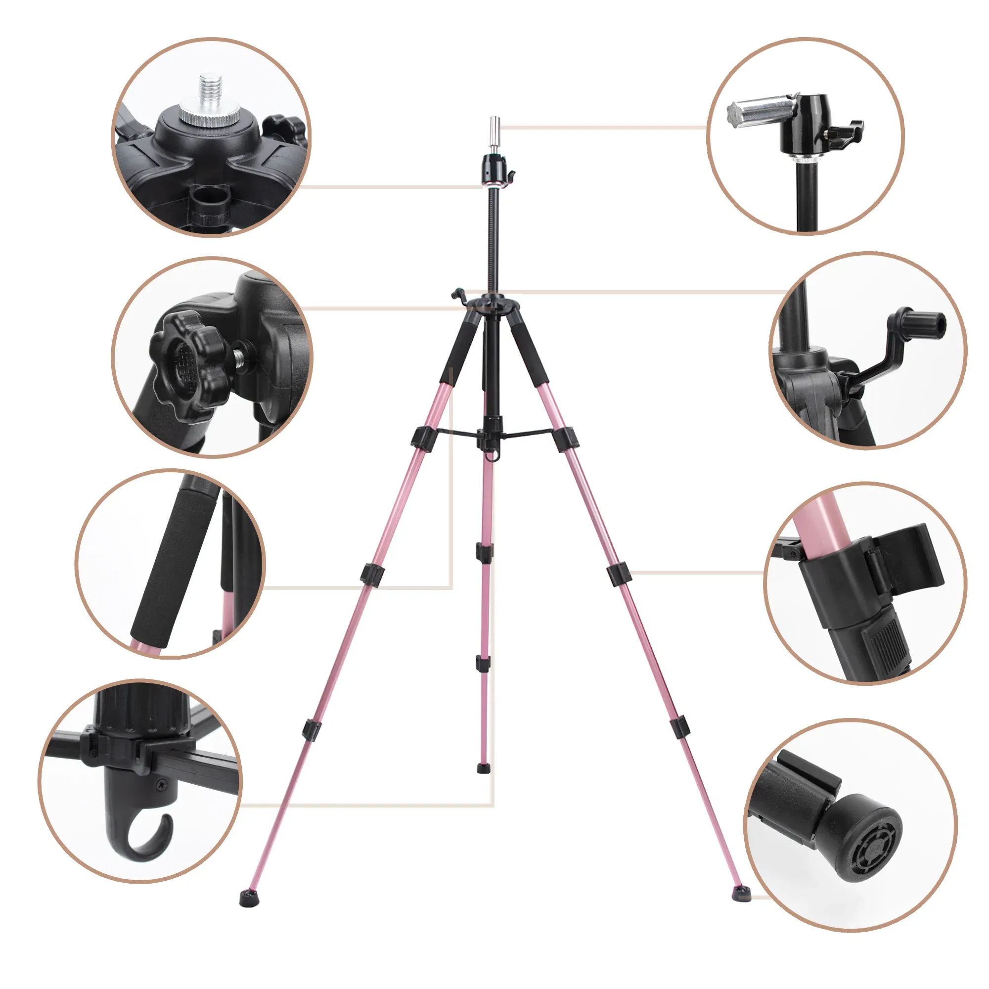 Ships From: CHINA - GEX Multifunction Training Mannequin Tripod / Camera Stand, Canvas Block,  Mannequin Head, Cosmetology Hair Wig Stand