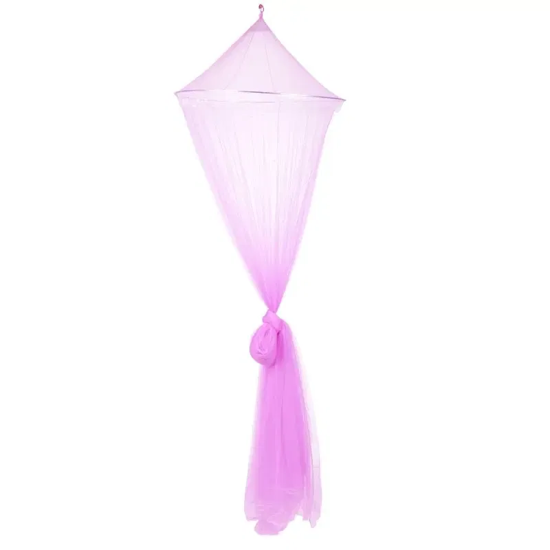 Color: PURPLE - Princess Style Mosquito Net Mesh Hung Dome Home Canopy Mosquito Mesh Bedding Net Home Supplies